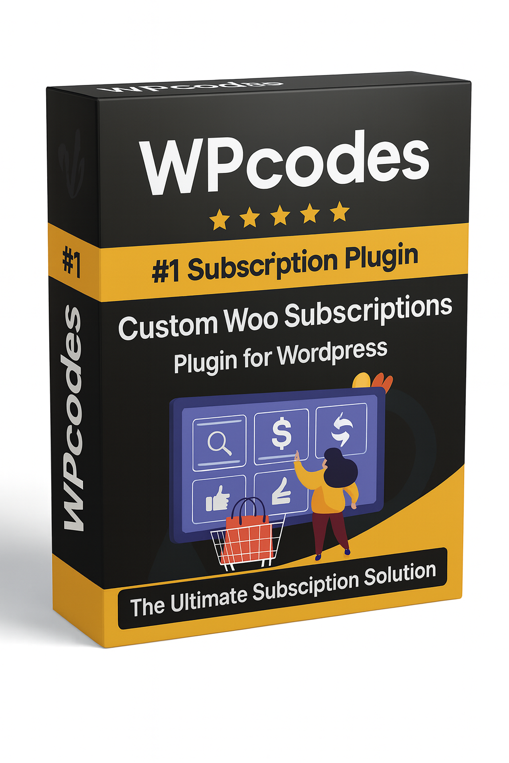 Woo Custom Subscriptions- Instant Digital Download -1 Website (Plugin Only)