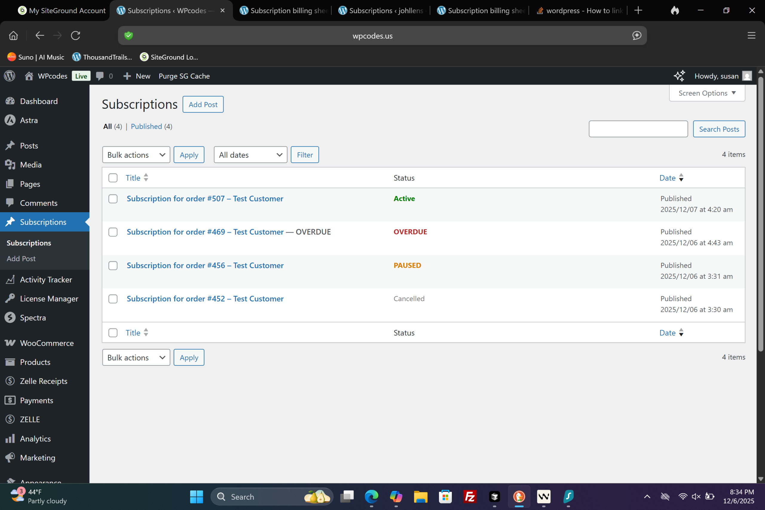 Woo Custom Subscriptions- Instant Digital Download -1 Website (Plugin Only) - Image 3