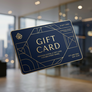 Premium Digital E-Gift Card Design